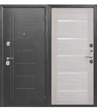 Входная дверь 10 см Троя Серебро Лиственница беж