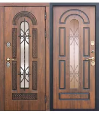 Входная морозостойкая дверь c ТЕРМОРАЗРЫВОМ 13 см VITRA Винорит Патина (Израиль)