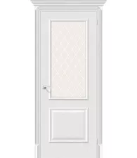 Межкомнатная дверь экошпон Классик-13 Virgin White Сrystal 200*600