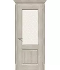 Межкомнатная дверь экошпон Классико-33 Cappuccino Veralinga White Сrystal