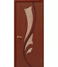 Межкомнатная дверь шпон Эксклюзив Ф-15 (Макоре) Риф.