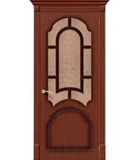 Межкомнатная дверь шпон Соната Ф-15 (Макоре) Риф.