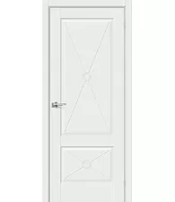 Межкомнатная дверь эмалит Прима-12.Ф2 White Matt
