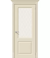 Межкомнатная дверь Эмаль Скинни-13 Cream White Сrystal
