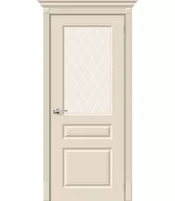 Межкомнатная дверь Эмаль Скинни-15.1 Cream White Сrystal