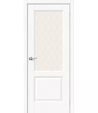 Межкомнатная дверь экошпон Неоклассик-33 White Softwood White Сrystal