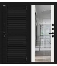 Входная дверь Лайнер-3 Black Carbon Off-white