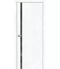 Межкомнатная дверь экошпон Браво-1.55 Snow Art Mirox Grey