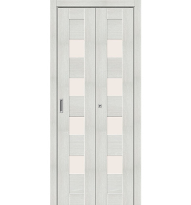 Межкомнатная складная дверь  Браво-23 Bianco Veralinga Magic Fog